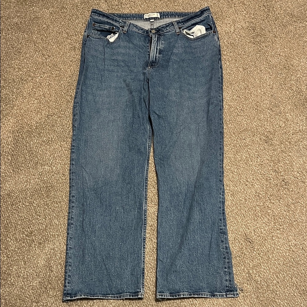 Abercrombie & Fitch Blue Straight Leg Jeans